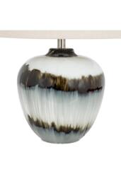 KDMD Midnight Shadows Squat Table Lamp with Linen Shade in Black - thumbnail 4