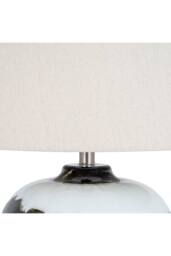 KDMD Midnight Shadows Squat Table Lamp with Linen Shade in Black - thumbnail 3