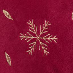 Samuel Alexander 45 x 45cm Soft Fabric Christmas Reindeer Chair Cushion in Ruby Red - Size: 45 x 45 cm - thumbnail 8