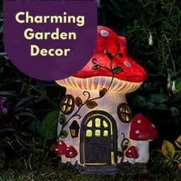 Marco Paul 27cm Red Mushroom Solar Powdered Fairy House - thumbnail 9