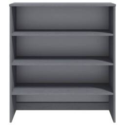 Berkfield Home Top for Highboard HAMAR Dark Grey 90x30x100cm Solid Wood Pine - Size: 90 x 30 x 100 cm