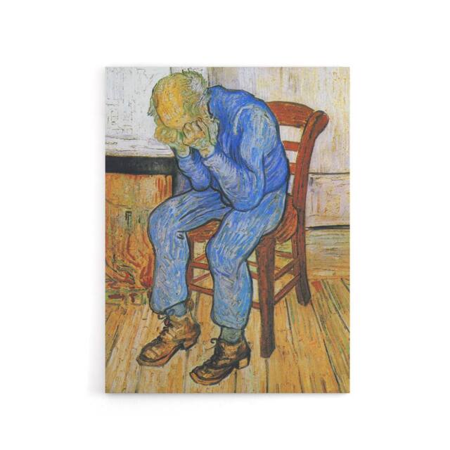 "Artery8 At Eternity's Gate Sorrowing Old Man Van Gogh Canvas Wall Art in Brown - Size: W18"" x H24""" - image 1