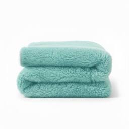 Snug City Cuddly Extra Fluffy Throw Ultra Soft Plush Blanket Sofa Bed Home Decor in Teal - Size: 150 cm × 200 cm - thumbnail 2