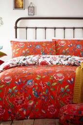 Pomelo Tropical Floral Reversible Duvet Cover Set