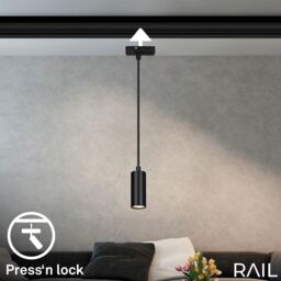 BRILONER Black 45W LED Pendant Light Track System - thumbnail 4