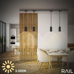 BRILONER Black 45W LED Pendant Light Track System - thumbnail 7