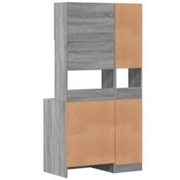 Berkfield Home Kitchen Cabinet Grey Sonoma 95x50x180 cm Engineered Wood - Size: 95 x 50 x 180 cm - thumbnail 6