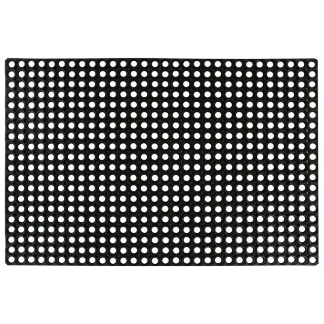 Berkfield Home Mat Rubber 22 mm 80x120 cm in Black - image 1