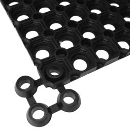 Berkfield Home Mat Rubber 22 mm 80x120 cm in Black - thumbnail 5