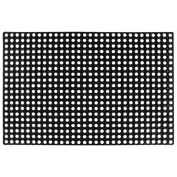 Berkfield Home Mat Rubber 22 mm 80x120 cm in Black - thumbnail 1