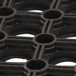 Berkfield Home Mat Rubber 22 mm 80x120 cm in Black - thumbnail 3