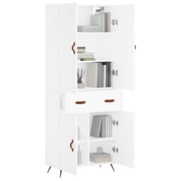Berkfield Home Highboard White 69.5x34x180 cm Engineered Wood - thumbnail 3