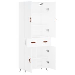 Berkfield Home Highboard White 69.5x34x180 cm Engineered Wood - thumbnail 4