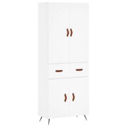 Berkfield Home Highboard White 69.5x34x180 cm Engineered Wood - thumbnail 2
