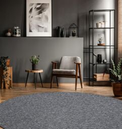 RugsX Round Superstar Rug in Grey - Size: 200 cm diameter - thumbnail 4
