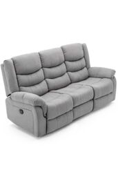 More4Homes Seattle Electric Recliner Fabric 1+3 Seater Sofa Set in Grey - thumbnail 2