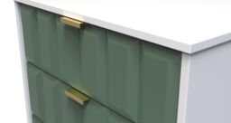 Ready Assembled 2 U Metro 3 Drawer Chest (Ready Assembled) in Green - thumbnail 4