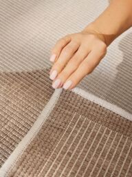 THE RUGS Reversible Weatherproof Indoor Outdoor Rug Polypropylene Durable in Beige - Size: 200 cm x 290 cm - thumbnail 8