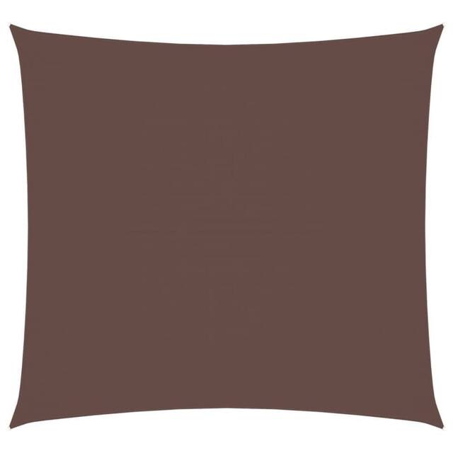 Berkfield Home Sunshade Sail Oxford Fabric Square 7x7 m Brown - image 1