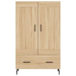 Berkfield Home Highboard Sonoma Oak 69.5x31x115 cm Engineered Wood in Brown - thumbnail 5
