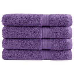 Berkfield Home Premium Sauna Towels SOLUND 4 pcs Purple 80x200 cm 600 gsm