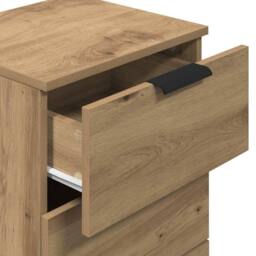 Berkfield Home Classic Bedside Cabinet Artisan Oak 40x36x65 cm Engineered Wood in Brown - Size: 40 x 36 x 65 cm - thumbnail 8