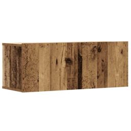 Berkfield Home 2 Piece TV Cabinet Set Wall-mounted Old Wood Engineered Wood in Brown - thumbnail 6
