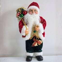Smartbies Santa Claus Figurine Standing Christmas Decoration in Red - Size: 1 Pack - thumbnail 3