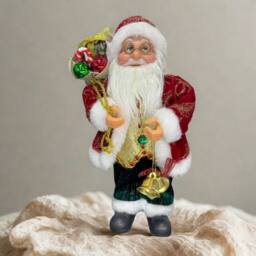 Smartbies Santa Claus Figurine Standing Christmas Decoration in Red - Size: 1 Pack - thumbnail 5