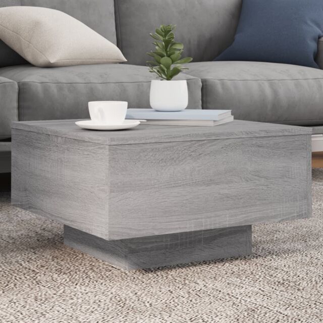 Berkfield Home Coffee Table Grey Sonoma 55x55x31 cm Engineered Wood - Size: 55 x 55 x 31 cm - image 1