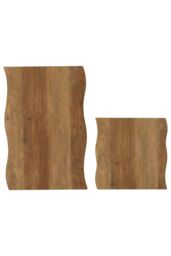 Seconique Quebec Wave Edge Nest of Tables in Dark Brown - thumbnail 4