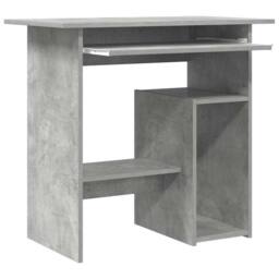 Berkfield Home Desk Concrete Grey 80x45x74 cm Engineered Wood - Size: 80 x 45 x 74 cm - thumbnail 7
