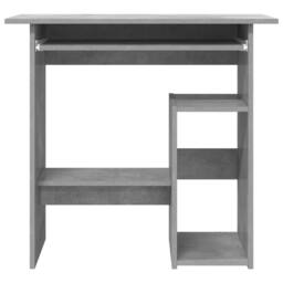 Berkfield Home Desk Concrete Grey 80x45x74 cm Engineered Wood - Size: 80 x 45 x 74 cm - thumbnail 4