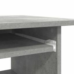 Berkfield Home Desk Concrete Grey 80x45x74 cm Engineered Wood - Size: 80 x 45 x 74 cm - thumbnail 8