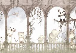 Superfresco Easy Animal Arch Natural Print To Order 3m x 2.8m Mural in Beige - thumbnail 2