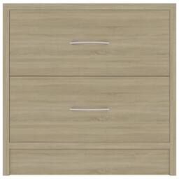 Berkfield Home Elegant Bedside Cabinets 2 pcs Sonoma Oak 40x30x40 cm Engineered Wood in Light Tan - Size: 40 x 30 x 40 cm - thumbnail 5