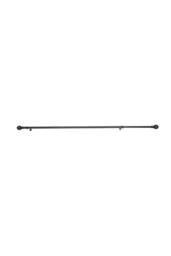 Living and Home Glossy Black Metal Telescopic Curtain Rod with Brackets - Size: 70 cm - 120 cm - thumbnail 7