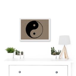 Artery8 Taoist Philosophy Yin Yang Black White A4 Artwork Framed Wall Art Print - thumbnail 2