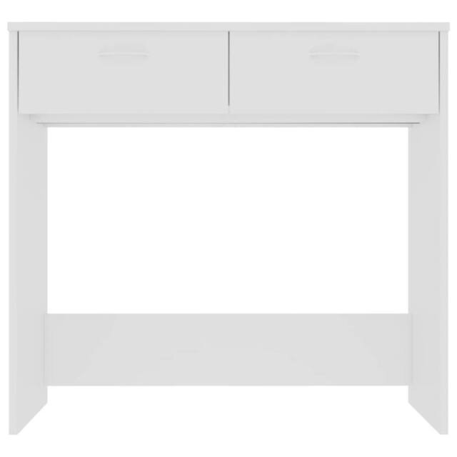 Berkfield Home Modern Desk White 80x40x75 cm Engineered Wood - Size: 80 x 40 x 75 cm - image 1