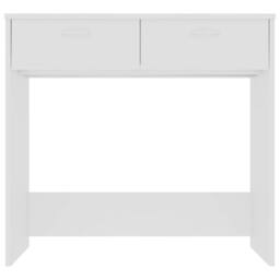 Berkfield Home Modern Desk White 80x40x75 cm Engineered Wood - Size: 80 x 40 x 75 cm - thumbnail 1