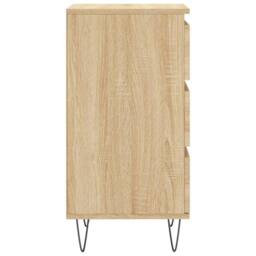 Berkfield Home Sideboard Sonoma Oak 40x35x70 cm Engineered Wood in Brown - Size: 40 x 35 x 70 cm - thumbnail 7
