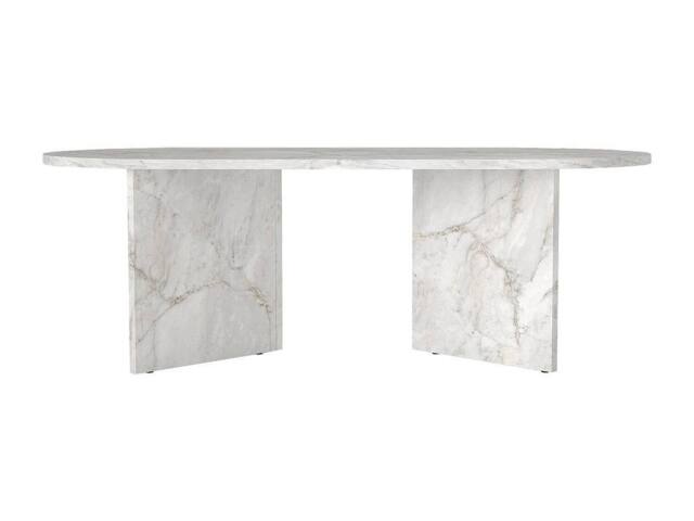 Vente-unique Coffee Table - White Marble Effect - TOPANIA