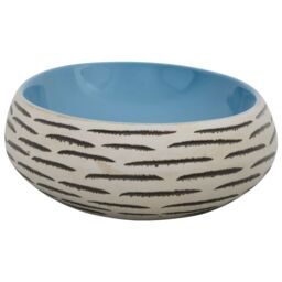 Berkfield Home Countertop Basin Multicolour Oval 59x40x15 cm Ceramic in Blue - Size: 59 x 40 x 15 cm - thumbnail 5