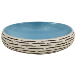 Berkfield Home Countertop Basin Multicolour Oval 59x40x15 cm Ceramic in Blue - Size: 59 x 40 x 15 cm - thumbnail 4