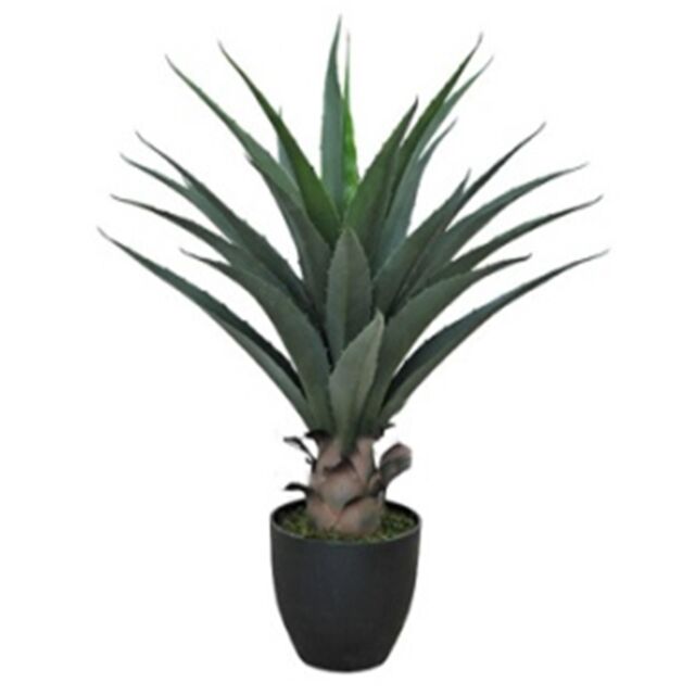 Leaf Tropical Yucca Artificial Plant 70cm Agave Large in Green - image 1