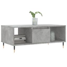 Berkfield Home Coffee Table Concrete Grey 90x50x36.5 cm Engineered Wood - thumbnail 3