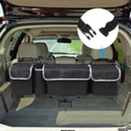 Havendro Car Boot Organiser - Hanging Storage Bag, Seat Pouch in Black - thumbnail 3