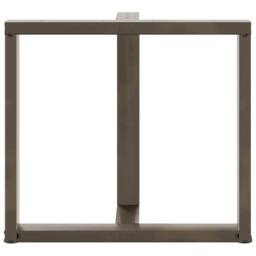 Berkfield Home Dining Table Legs T-Shaped¬†2 pcs Natural Steel 70x35x(72-73) cm Steel in Bronze - thumbnail 6