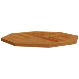 Berkfield Home Table Top 60x60x2.5 cm Octagonal Solid Wood Teak in Brown - thumbnail 4