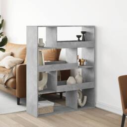 Berkfield Home Classic Bookcase Concrete Grey 100x33x125.5 cm Engineered Wood - thumbnail 2